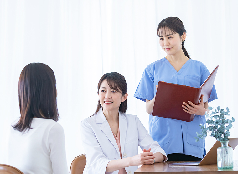看護師サポートにより診療に集中できる環境